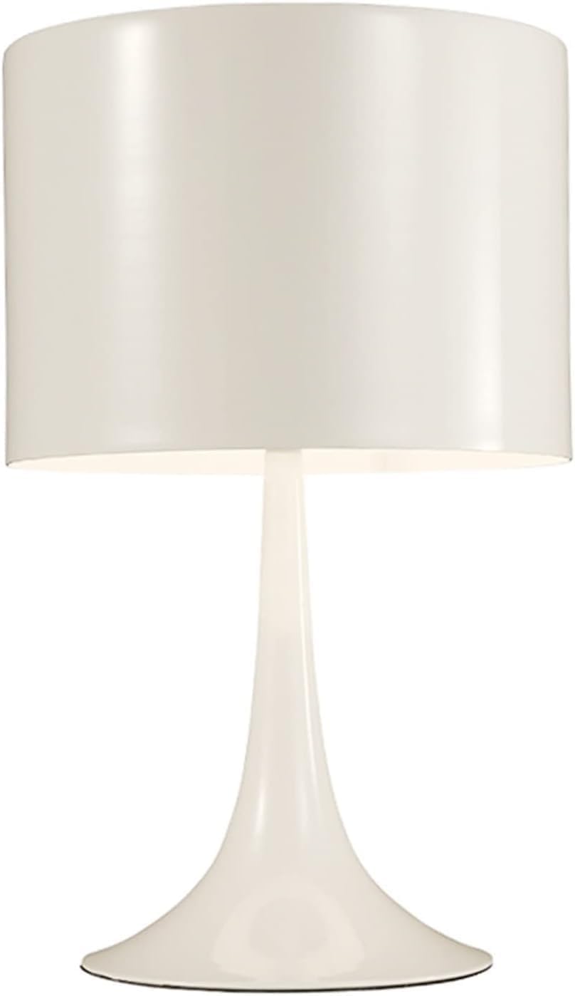 DFAEEKIYO Bedside Table Lamps Lamp with Iron Lampshade Bedroom Living Room Nightstand Home Office Desk, Set of 1 Decorative