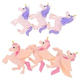 Einhorn-modell aus kunststoff: durch die verarbeitung verblassen sie nicht so leicht und werden zu mini-einhornfiguren für familie, freunde oder liebhaber