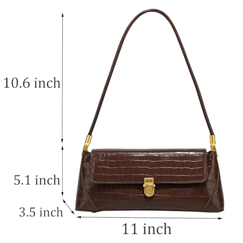 Brown Purses for Women Black Shoulder Purse Vintage Bags Trendy Women's Red Small Tote Handbags2