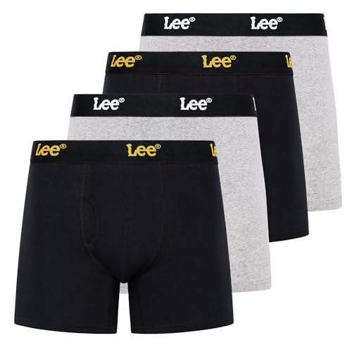 Lee Mens Underwear 4 Pack Boxers for Men Cotton Stretch Boxer Briefs