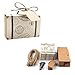 Produktbild E-Goal 50/Pack Vintage Kraft Hochzeit Favor Candy Box für Hochzeit Dekoration und Geschenk-Box, mit Jute Bindfäden, Suitcase