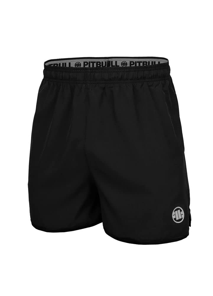 PITBULL - West Coast Sporthose Herren Kurz, Schnelltrocknende Kurze Sporthose Herren, Kurze Trainingshose Herren, Komfortabel Fitnesshose Herren, Laufhose Herren Kurz