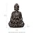 Glitzhome Outdoor Fountain 28" H, Large Zen Style Buddha Waterfall Fountain Indoor Water Fountain with Pump & LED Lights, Freestanding Water Feature Fountains Outside Garden Backyard Fountain Decor