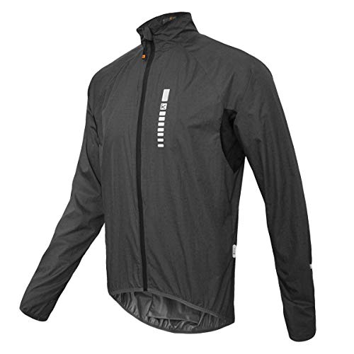 Veste imperméable pour homme Funkier DryRide Pro grise taille M pour le cyclisme