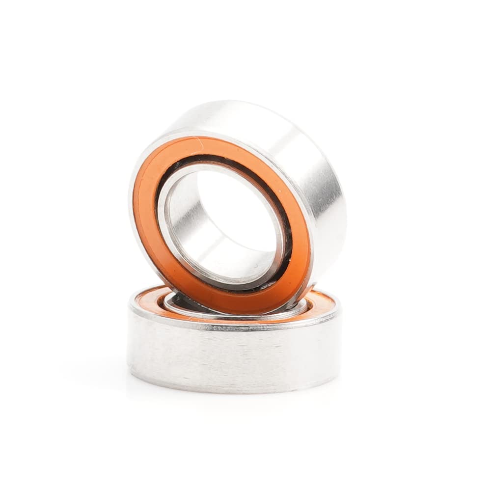 SMR95 2OS Fishing Bearing 5X9X3 MM (2 PC) ABEC-7 Stainless Steel Hybrid Si3N4 Ceramic Bearing Ocean Fishing Ball Bearings SMR95C 2RS