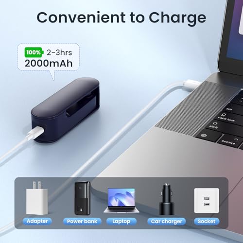 Handventilator Mini, 2 Stufen und 14 Stunden USB Ventilator mit Akku Aufladbar, Leise und Leistungsstark, Faltbarer Tischventilator, Tragbarer Ventilator für Reisen, Büro, Zuhause, Outdoor, Geschenke