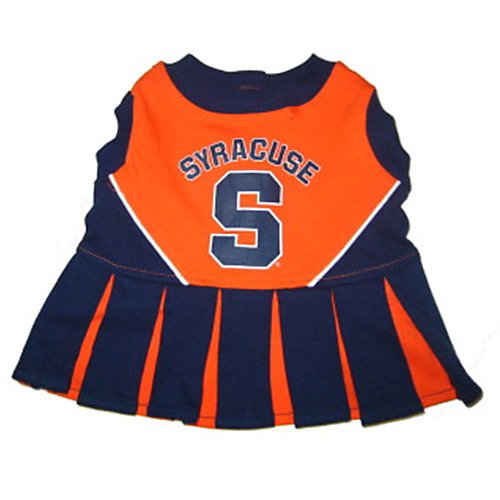 Pets First Syracuse University Dog Cheerleader Outfit, Small