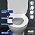 HARO | ROUND Toilet Seat | Slow-Close-Seat | Heavy-Duty up to 550 lbs, Quick-Release & Easy Clean, Fast-Fix-Hinge, No-Slip Bumpers White | Premium-Duroplast > Scratch Resistant | 16.5" x 14.5" x 2.32"