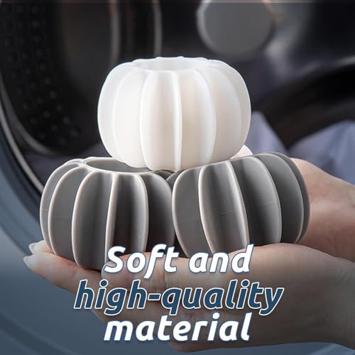 Image of SHUTTLE ART 6Pcs Anti-Winding Washing Machine Balls, Reusable Soft Silicone Washing Balls, Alternative for Quick Washing Machines, Laundry Balls Scrubbing Balls