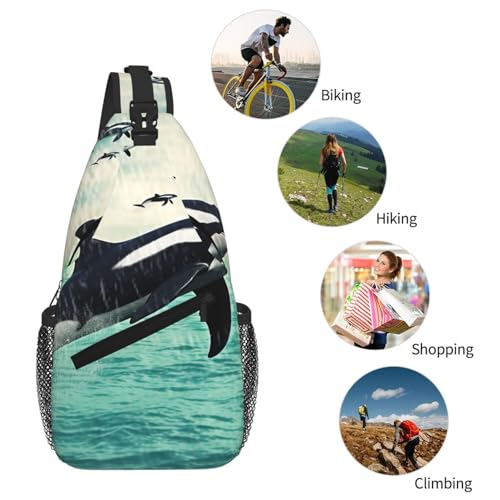 Morrales de pecho unisex estilo Sling ajustable miniatura 6