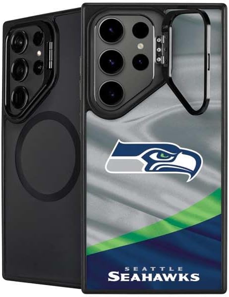 Skinit Kickstand Phone Case Compatible with Galaxy S25 Ultra - Officially Licensed NFL Seattle Seahawks Design