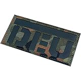 XM1 Tactical DEU Deutsche Flagge IR Infrarot Reflektierende Bundeswehr Applikationen Patches Taktische Militär Flecktarn Abzeichen