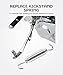 UNLRAE Motorcycle Parts,Car Accessories Kickstand Spring,Chrome Plated Motorcycle Kickstand Springs,Professional Motorbike Powersports Kickstands,Suitable for Most Harley Motorbike Models (Silver)