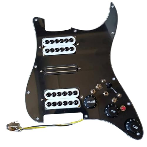 ピックガードピックアップ 3 プライ HSH エレキギターロード済み配線済みピックアップピックガードキットマルチスイッチギタープロフェッショナルピックアップピックアップ(A)