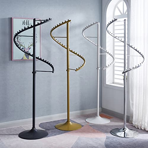 Bifciofh Spiral Rotating Clothing Rack, 38 Ball Heavy Duty Garment Rack, Standing Metal Sturdy Freestanding Hanger For Boutique Bedroom Space Saving (Color : Gold, Size : 180Cm) #TOP3