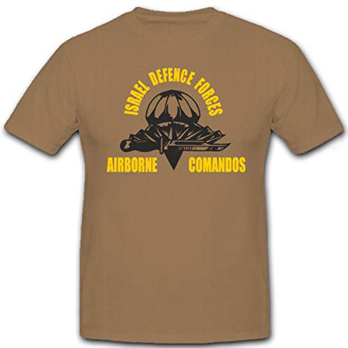 T-shirt Israel Defence Forces Airborne Commandos #7221 en coton