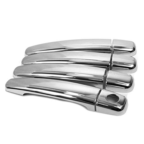 VIKEP Accesorios de coche Cubierta de manija de puerta lateral cromada Ajuste para Peugeot 307