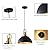 Febeleven Matte Black Farmhouse Pendant Light, Adjustable Height, Vintage Hanging Industrial Ceiling Lights Fixture for Kitchen Island Hallway Dining Room 2 Pack