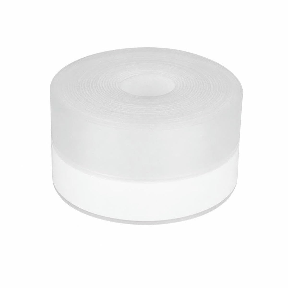 Silicone Weather Stripping Seal Door Tape, Weatherproof Soundproof for Door Frame or Window Bathroom Shower Glass Gaps-Clear 45mmx5mx2pc