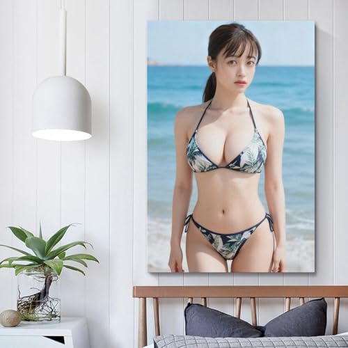 橋本環奈美しいポスターキャンバス壁画バスルーム ベッドルーム オフィス装飾アート作品16x24inch(40x60cm) [5]