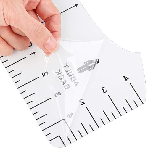 QUKLOGEN 68 Piezas Juego de herramientas para camiseta de sublimación,lámina de teflón para prensa de transferencia,camiseta Ruler Guide Alignment para accesorios de costura, accesorios de plotter
