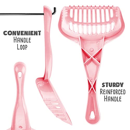 Weebo Pets Pack Of 4 Cat Litter Scoops With Reinforced Comfort Handles #TOP4