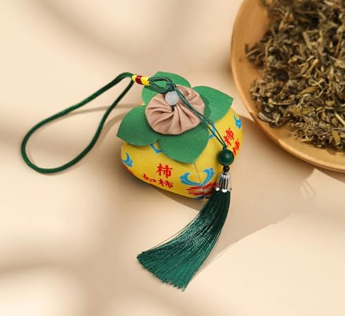 Set de 4 colgantes sachet de ajenjo Año Nuevo y Año Chino miniatura 5