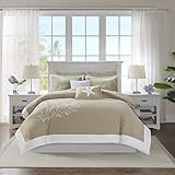Harbor House Coastline Duvet Cover Set Cal King Khaki, King/California King,