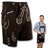 EIN MUSS FÜR DAS OKTOBERFEST: Egal, ob mit Trachtenhemd, Weste oder anderen traditionellen Accessoires, diese Lederhose lässt sich leicht zu verschiedenen Outfits kombinieren und verleiht jedem Look einen authentischen Touch.