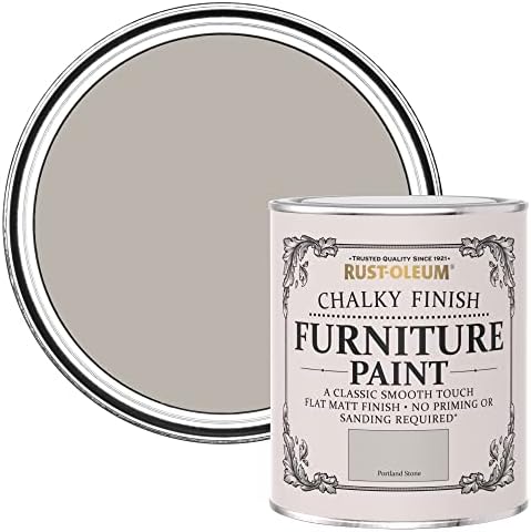 Rust-Oleum AMZ0012 Chalky Finish Furniture Paint - Antique White - 750ml