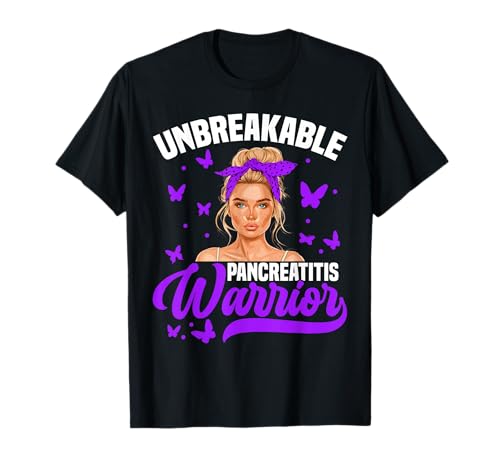 Pancreatitis Awareness Unbreakable Women Pancreatitis T-Shirt