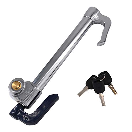 RoterSee Universal Double Protection High Security Stainless Steel Steering Wheel Lock