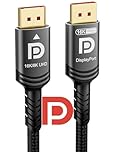 Ubluker 80Gbps DisplayPort 2.1 Cable 2M, Certified DP to DP Cord 4K 540Hz 360Hz 240Hz 165Hz 120Hz 16K 8K 240Hz Ultra High Bit Rate UHBR20 DSC1.2a Ryzen 7900X GeForce RTX5090 Laptop PC Monitor