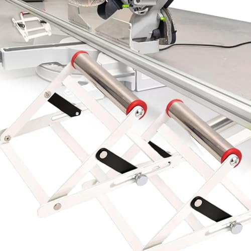 Marco de soporte ajustable para máquina de corte, soporte de trabajo para máquina de corte de metal, accesorio para máquina de corte, soporte de sierra de mesa ajustable en altura (2 piezas)