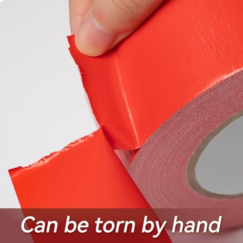 Reniteco Red Duct Tape- 3 inches x 45 Yards, Heavy Duty Duct Tape, Waterproof, Resistant, NO-Residue, UV Blocking, Pack of 1