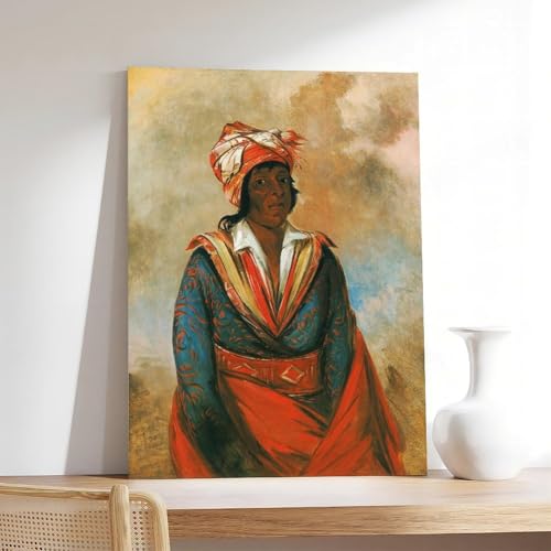 Poster George Catlin Choctaw Décoration Murale Tableau Toile Frame - 7
