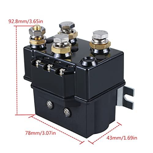 DIYOO Contator de proteção de guincho elétrico com 4 eletrodos terminais Capacidade de guinchos para