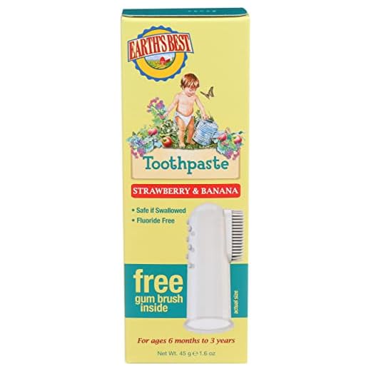 Earth's Best Toddler Toothpaste, Strawberry Banana, 1.6 Oz