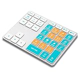 JCPAL ProGuide Wireless Keyboard for Procreate - Bluetooth Rechargeable Macro Pad Mini Keyboard for iPad Procreate with 35 Color-Coded Buttons