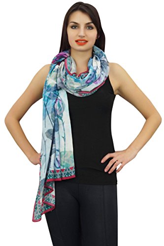 Scarf Wrap Floral Long Sarong Women Summer Shawl Scarves-Pure Silk2