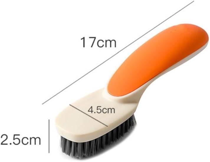 Soft Hair Brush for Shoes Non Damaging for Household Use Ultra Shoe Cleaning Tool(White-Dinosaur Doodle4)