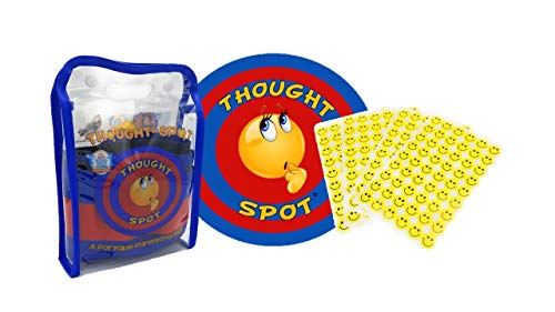 A Portable Parenting Time Out Mat With 216 Smiley Face Reward Stickers - 24 Inch Diameter Made From Recyclable Non-Toxic Materials #TOP4