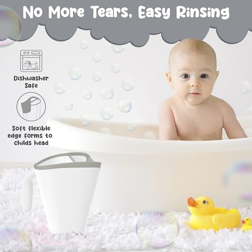 Image of Shampoo Rinse Cup for Kids | Baby Bath Pail | Tear Free Baby Rinser Pail