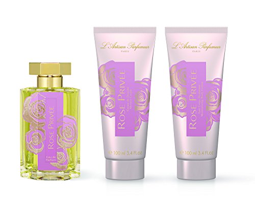 L'Artisan Parfumeur Parfumeur Rose Privee Gift Set: 3.4 oz Eau de Parfum Spray + Body…