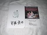Shota Hayafuji Signed Masters Scorecard Hideki Matsuyama Caddie 2021 JSA Auth #4 - Autographed Golf Scorecards