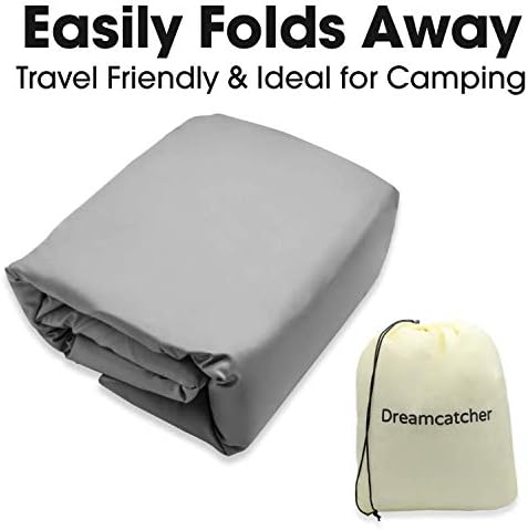 Dreamcatcher Deluxe Blow up Inflatable Mattress King Size Double Air Bed with Built in Pump and Storage Bag Included