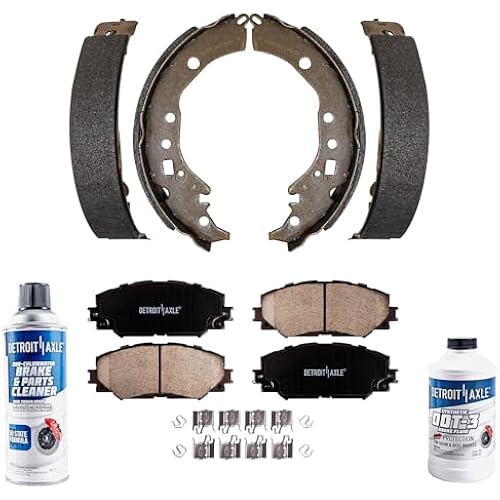 Detroit Axle - Brake Kit for 2009-2019 Toyota Corolla, 2008-2014 Scion xD