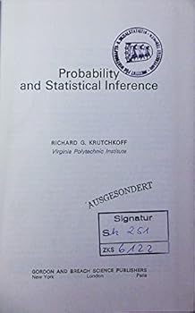 Hardcover Probability and Statistical Inference Book