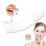 CHNLML 2 Pairs Instant Veneers Dentures for Men and Women, Customizable Temporary ​Fake Teeth, Teeth Improve Smile, Perfect Braces and Whitening Substitutes, Suitable for Everyone with, Multicolor