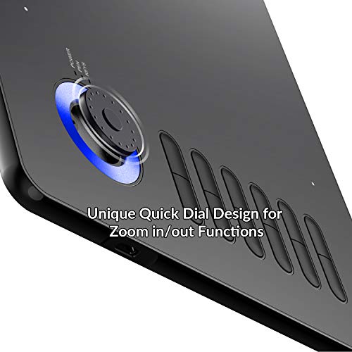 Digital Drawing Tablet VEIKK A15Pro Graphics Pen Tablet 10 x 6 Inch Graphics Tablet with 12 Shortcut Keys and 1 Quick Dial,Supports Tilt Function,for MAC/Win/Linux/Android OS (Blue)